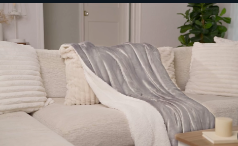 plush warm throw blanket for cozy living room decor